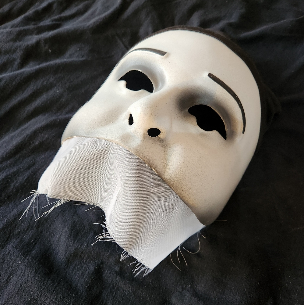 Dramatic White and Black Mask